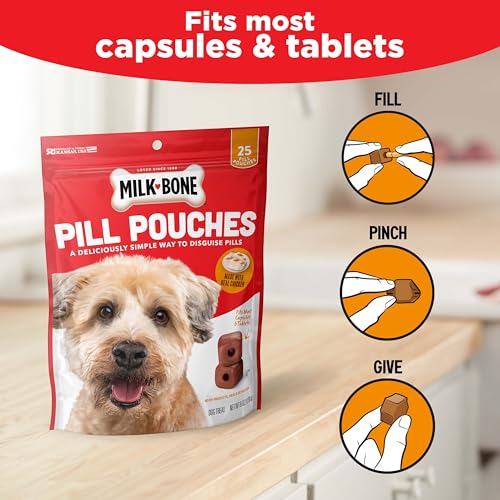 Milk-Bone Pill Pouches with Real Chicken Dog Treats, 6 Ounce Bag (Pack of 5) - Image 3