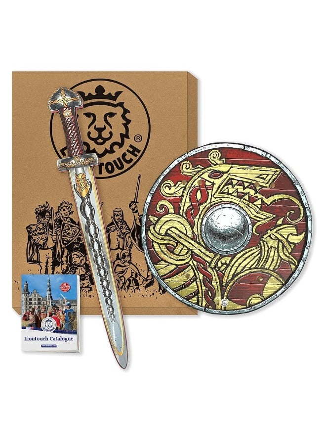 Liontouch Viking Toy Sword & Shield for Kids | Chief Haraldâ€™s Medieval Play Set in Foam for Childrenâ€™s Pretend Play with Norse Theme | Safe Weapons & Battle Armor for Dress Up & Costumes - Image 3