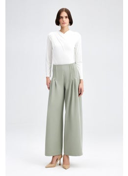 Touche Waist Detailed Crepe Trousers  - Image 1