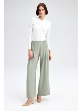 Touche Waist Detailed Crepe Trousers  - Image 2