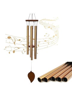 SUNBEET SUNBEET Wind Chimes 6 Tubes Outdoor Deep Tone Amazing Grace Chimes Memorial with Metal Hook Decoration for Garden Yard Home Classic Relaxing Melody 