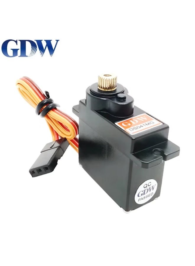 GDW DS041MG 5KG 7.6V Metal Gear Micro Mini Digital Servo High Speed Angle 180 for 450 Helicopter Fix-wing RC Auto Robot Arm - Image 2