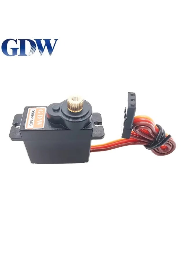 GDW DS041MG 5KG 7.6V Metal Gear Micro Mini Digital Servo High Speed Angle 180 for 450 Helicopter Fix-wing RC Auto Robot Arm - Image 1