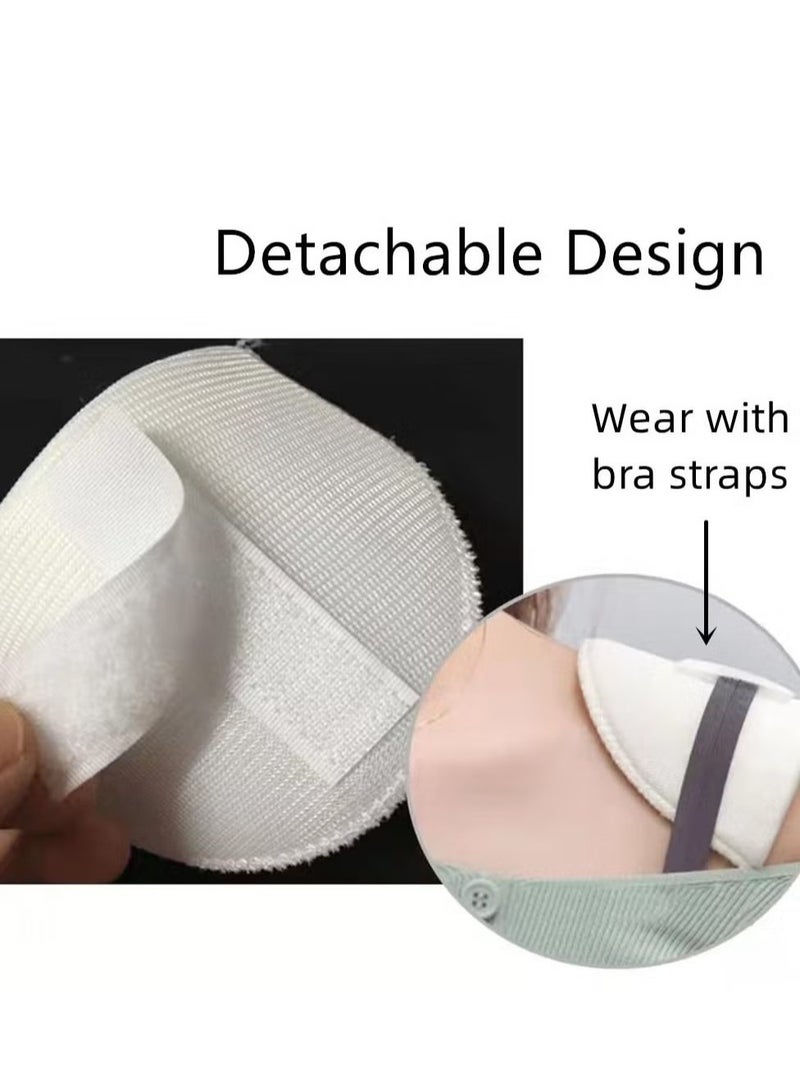 GMORO 1 Pairs White Foam Shoulder Pads,Sewing Shoulder Pads for Women Men,Soft Foam Padded Self Adhesive Shoulder Pad for Blazer Clothes Sewing Accessories Craft DIY - Image 5