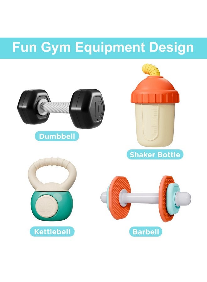 iLearn iPlay, iLearn Baby First Gym Rattle Set, Infant Weights Teething Rattles 3-6-12 Month, Newborn Sensory Stroller Toy, Babies Stocking Stuffer Birthday Shower Gift 5 7 8 9 10 Month Toddler Boy Girl-4PCS - Image 4