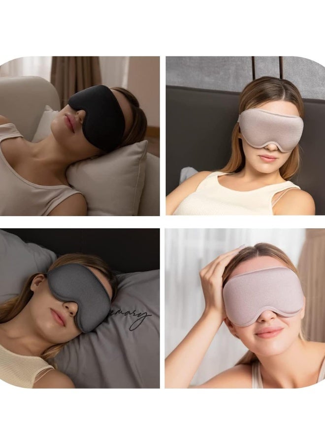 3D Sleep Eye Mask – Ultra-Soft, Comfortable & Light-Blocking with Adjustable Strap – Ideal for Restful Sleep Anytime, Anywhere - Image 5