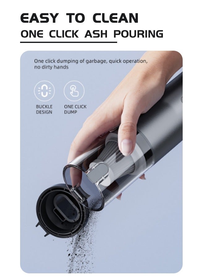 Generic Hand-held vacuum cleaner 20000PA, car-mounted household dual-purpose charging, wireless portable handle type, compact and convenient for dust collection, easy to clean the gap, strong suction, fast dust removal, can be used to clean the keyboard, and is suitable for various scenes in the car. - Image 5