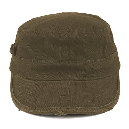 ARMYCREW Washed Cotton Army BDU Style Fitted Military Cap - Olive - S-M - Image 2