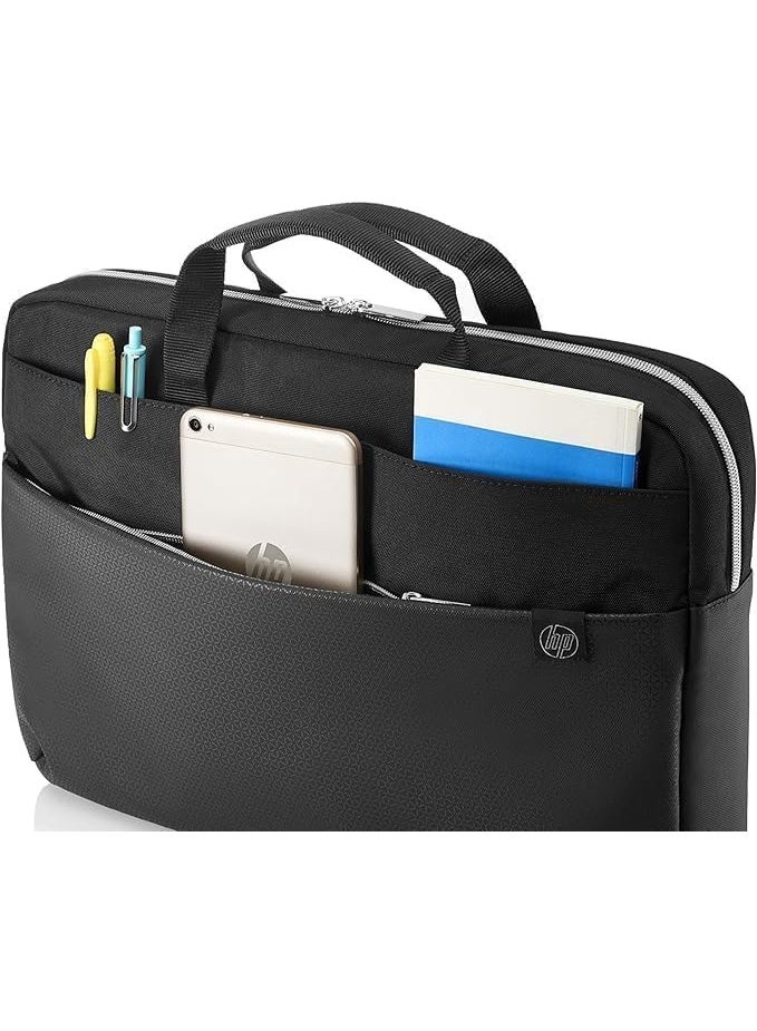 HP شنطة لاب توب 15.6 بوصة ثنائية اللون 4QF95AA - اسود - Image 2