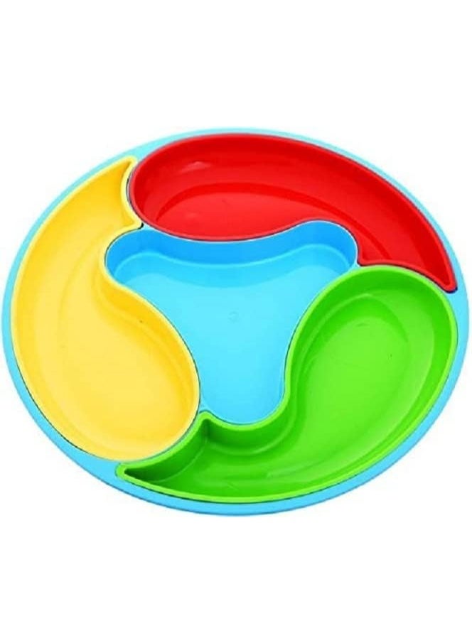 Winner Plastic Snack Serving Plate – Practical and Elegant Design - Image 1