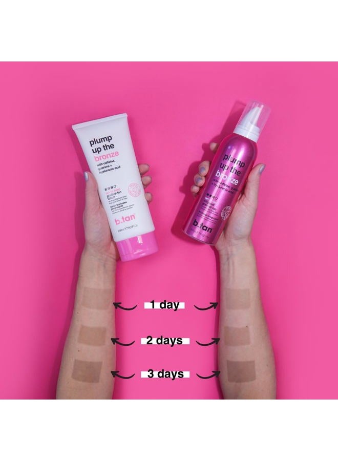 b tan b.tan Dark Gradual Self Tanning Lotion | Plump Up the Bronze Everyday Glow Lotion - Develop a Bronzed Glow, Infused With Hyaluronic Acid For Plump, Juicy Skin, Vegan, Cruelty & Paraben Free, 8 Fl Oz - Image 5