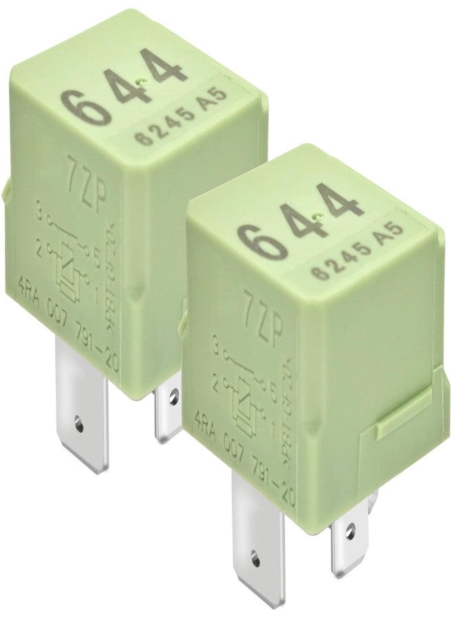 Casalytics (Pack of 2) Automotive Relay 644 4H0951253 4RA 007 791-20, 12VDC 4-Pin Relay - Compatible with V23136-J0006-X079, 92861511101, 191937503, 7M0951253A, 443951253J, 8D0951253, 8E0951253 - Image 1