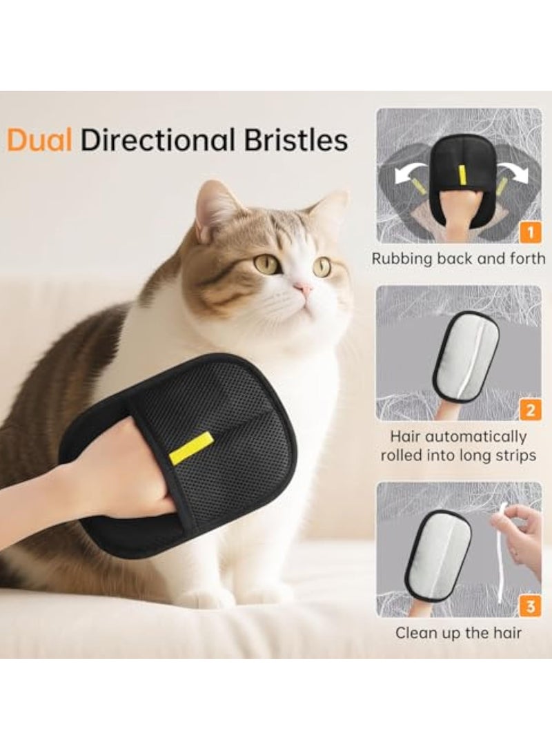 Glove for removing fabric lint, organizing random threads from clothes, and removing pet hair.Double-sided nylon brush Large size - 1 piece) - Image 3