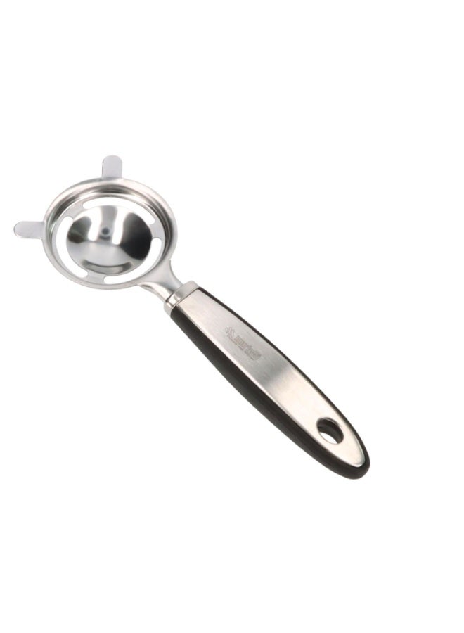 Egg Seperator Stainless Steel Strainer Liquid Eggs Yolk Splitter Wooden Handel - Image 1