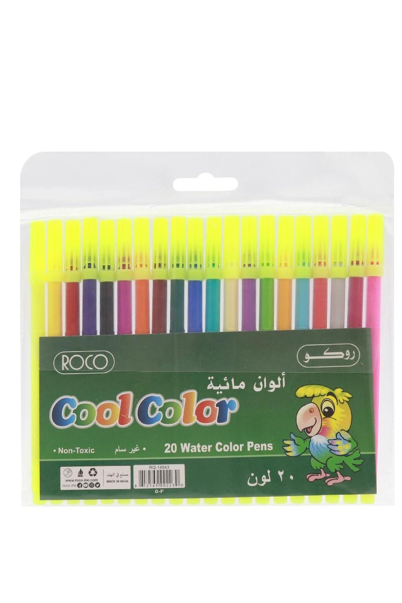 روكو مجموعة أنشطة التلوين ألوان متنوعة ٢٠ قطعة - Image 1