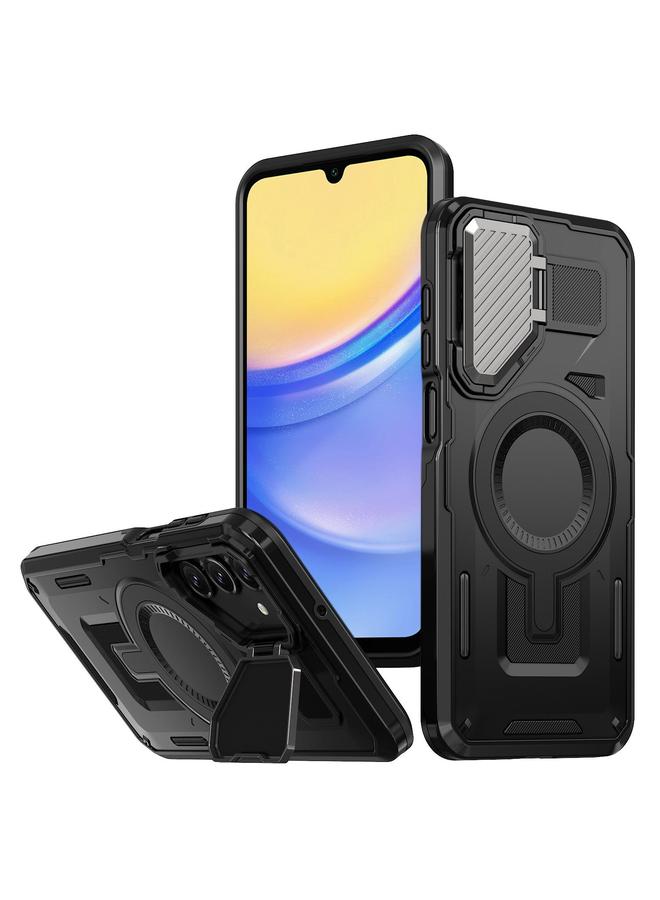 اس-توب جراب لهاتف Samsung Galaxy A15 Shield Frame Holder MagSafe جراب هاتف - Image 1