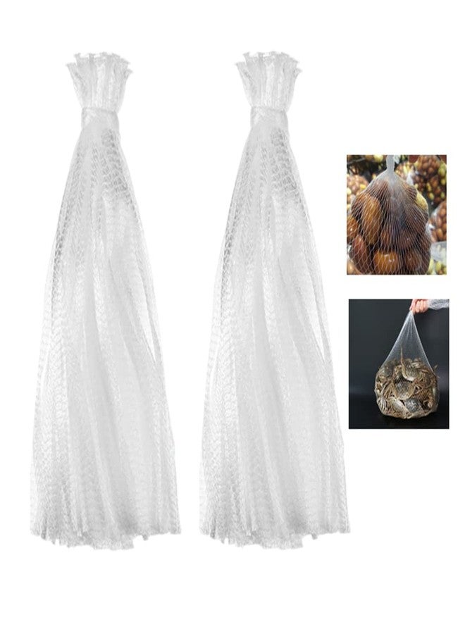 BRYHZKCM 100 pieces nylon mesh net bags reusable mesh bags, Seafood Boiling Bags,Fruit and Vegetable Produce Packaging Net,24 Inch - Image 1
