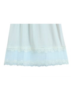 City Rose 3 - Pieces Full Length Soft inner Skirt with Elasticised Waistband and Big Dantel Women Off White  - Image 3