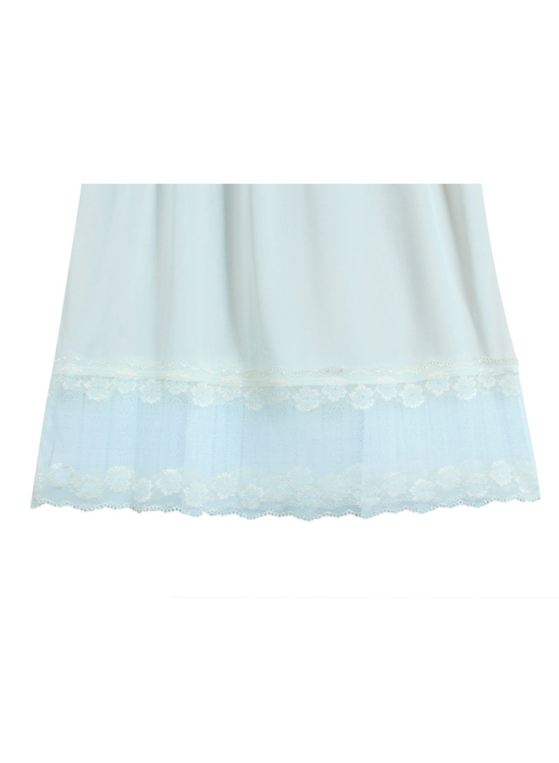 سيتي روز 3 قطع تنورة نص شلحة نسائي دانتيل كبير سكري - Image 3