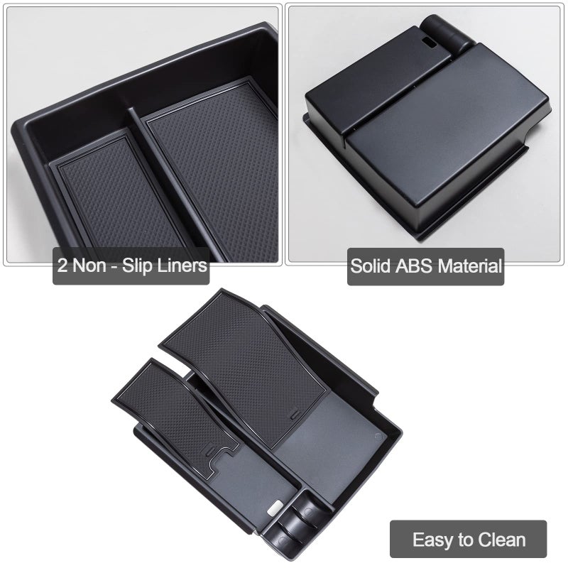 TOPINSTALL 21-24 Tray Compatible with 2021-2024 Ford Bronco & 2025+ Bronco 2-Door & 2025+ 4-Door Manual Transmission, Full Size Bronco Organizer (NO for 25 4-Door Automatic & Sport Model) - Image 5