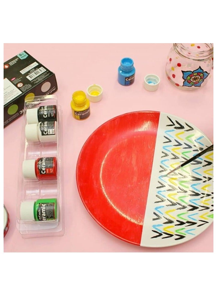 مونت مارتي طقم الوان سيراميك من مونت مارت 6 لون برطمان 20 مللى - Image 4