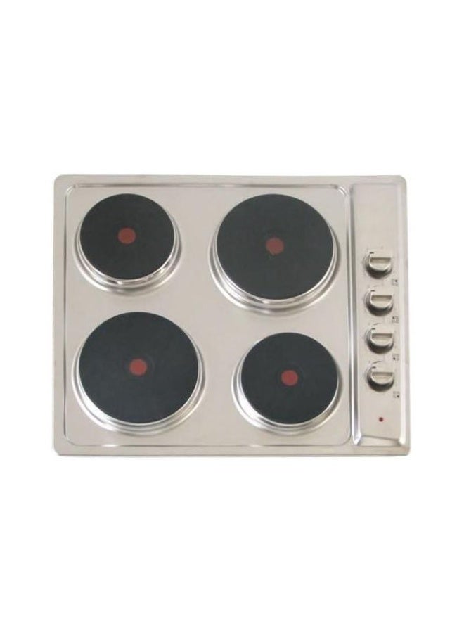Kitchen Line Built-in Electric Hob 4 Burners 60 cm Silver