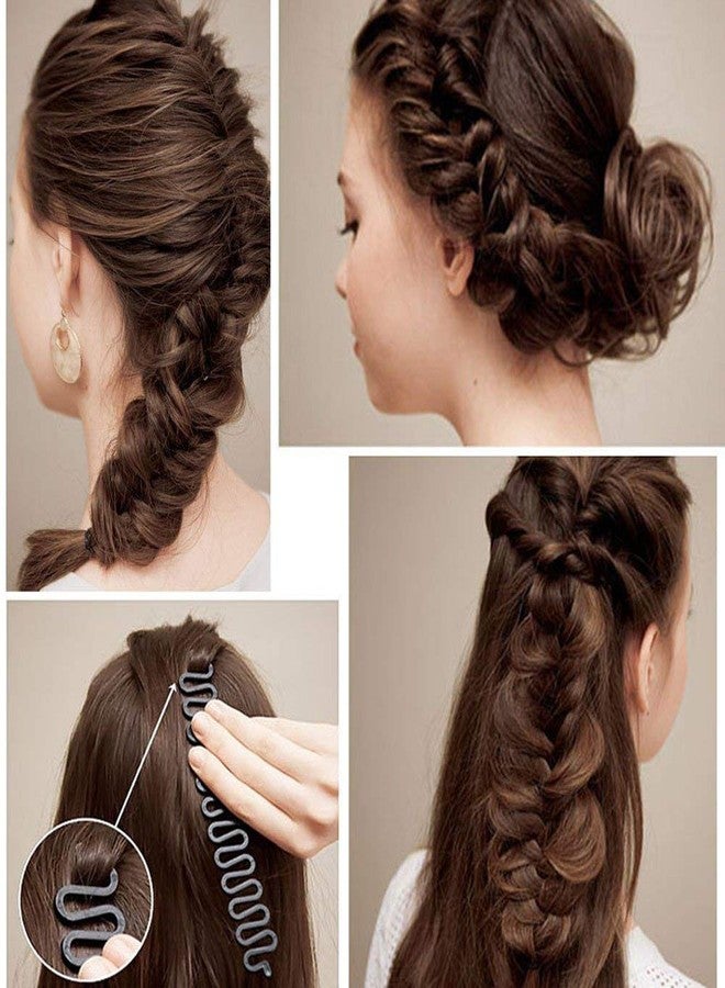QUILBOOL Hair Tail Tools Set Hair Braiding Roller With Hook Magic Hair Twist Styling Bun Maker French Hair Braiders DIY Hair Style Accessories Black for Women Girls - Black. (1 pc) - Image 5