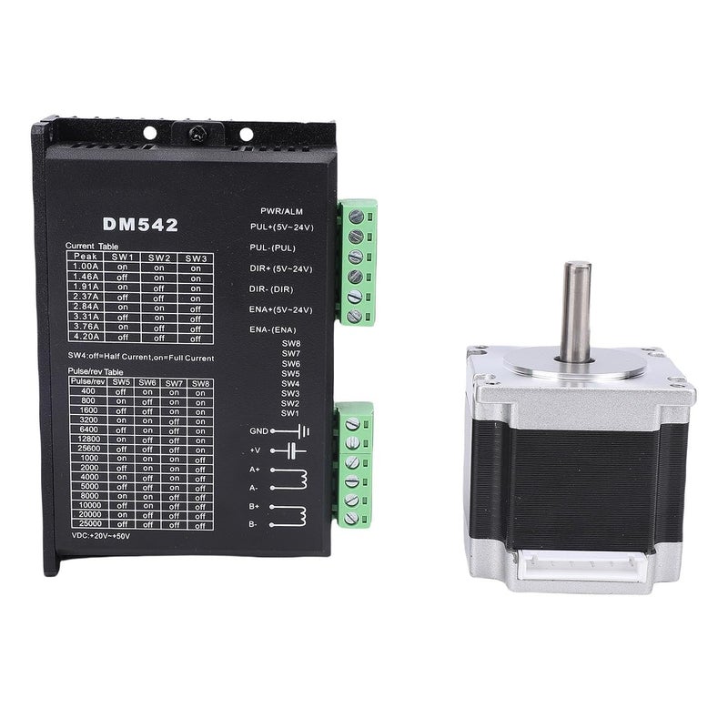 Hilitand Closed Loop Stepper Motor Kit, Nema 23 23HS5628 8mm Shaft 126Ncm 2.8A 56mm with Microstep Driver, for CNC Engraving Machine 3D Printer - Image 2