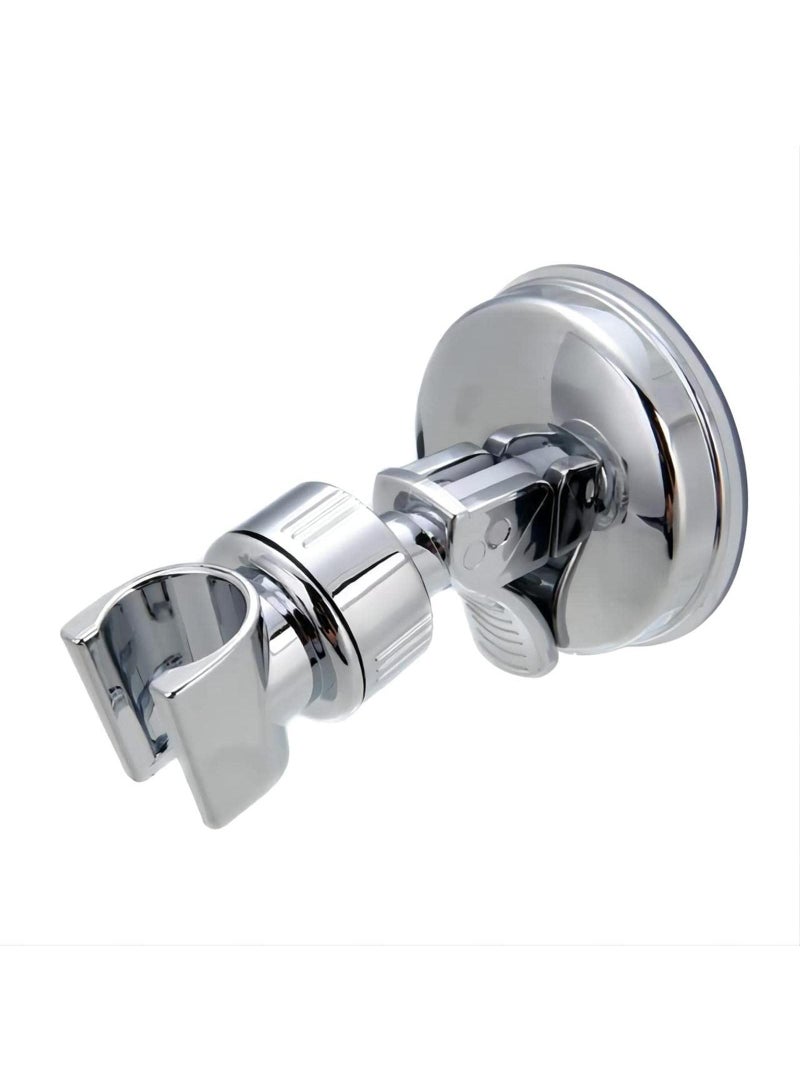 Sweet seven Adjustable Suction Cup Shower Head Holder, Wall Mounted Bracket for Handheld Showerhead - Removable & Height Adjustable - Silver, 2 Pack - Image 4