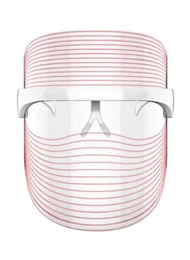 Loquat 3-Color LED Mask Pink/Silver 23cm - Image 1