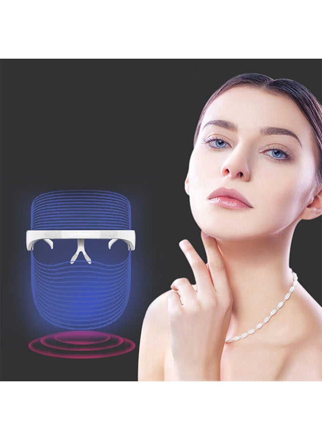 Loquat 3-Color LED Mask Pink/Silver 23cm - Image 4