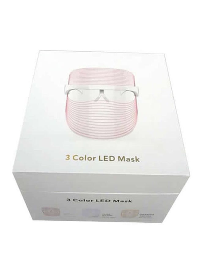 Loquat 3-Color LED Mask Pink/Silver 23cm - Image 2