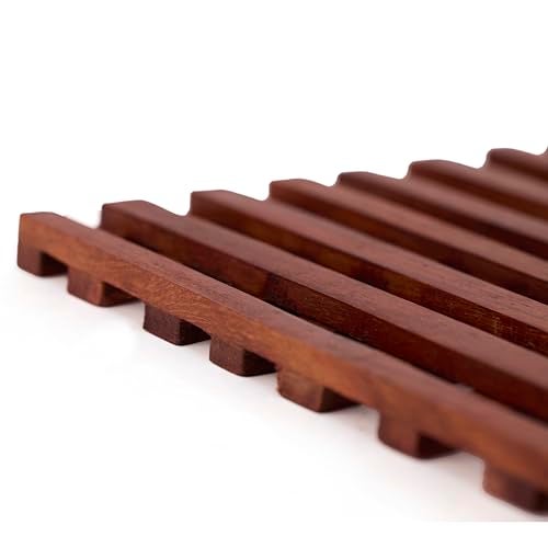 GURU JEE Handmade Wooden Trivet for Hot Dishes Pot Pan Tea Pot Holders - Image 5