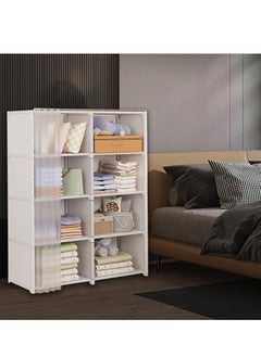 XiuWoo 5 Layers Double Row Clothes Storage Organizer, Dustproof Heavy Duty Garment Rack, Portable Clothes Rack Closet Storage Organizer with Non-Woven Fabric Cover for Home Bedroom Hotel  - Image 3
