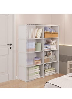 XiuWoo 5 Layers Double Row Clothes Storage Organizer, Dustproof Heavy Duty Garment Rack, Portable Clothes Rack Closet Storage Organizer with Non-Woven Fabric Cover for Home Bedroom Hotel  - Image 4