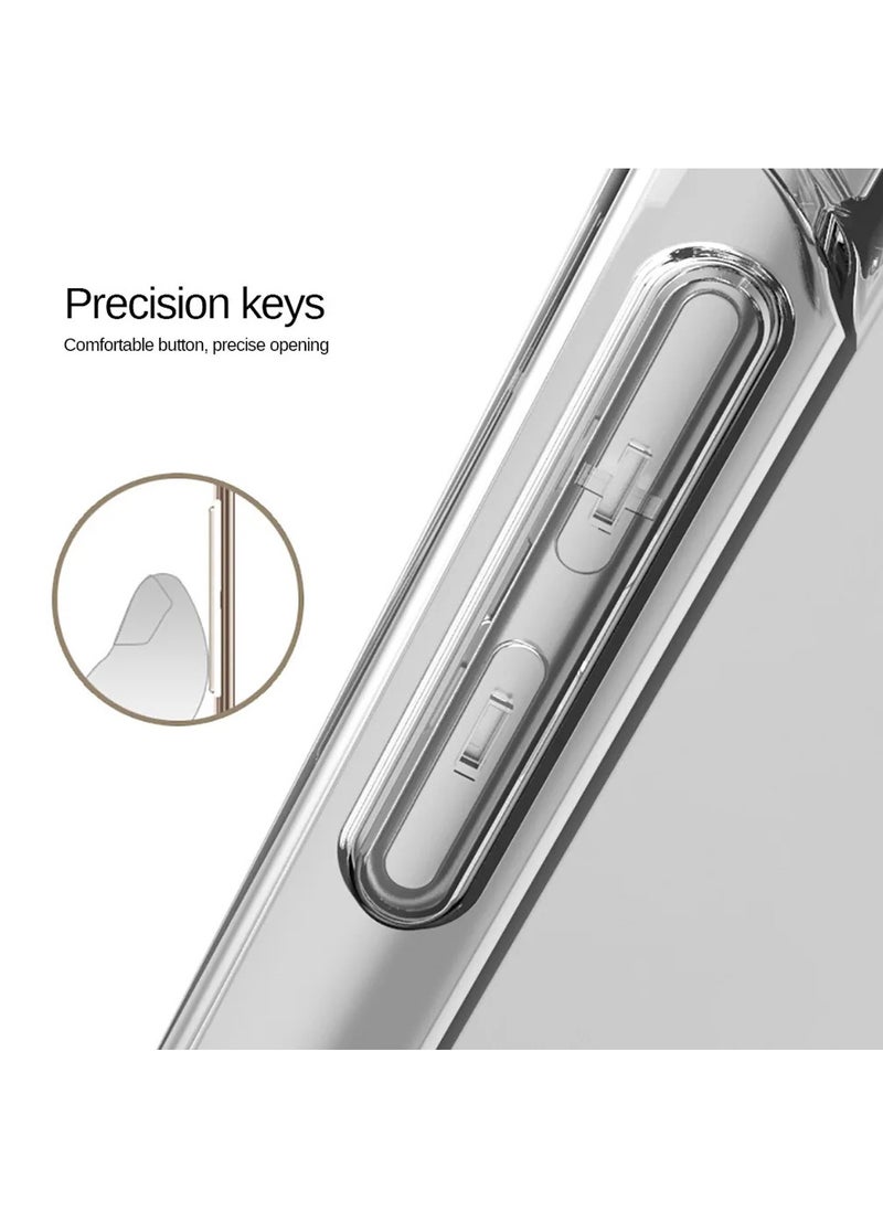 Wtech - Motorola Edge 50 Pro 5G 2024 Premium TPU Soft Corners With Hard PC Case - Clear - Image 1