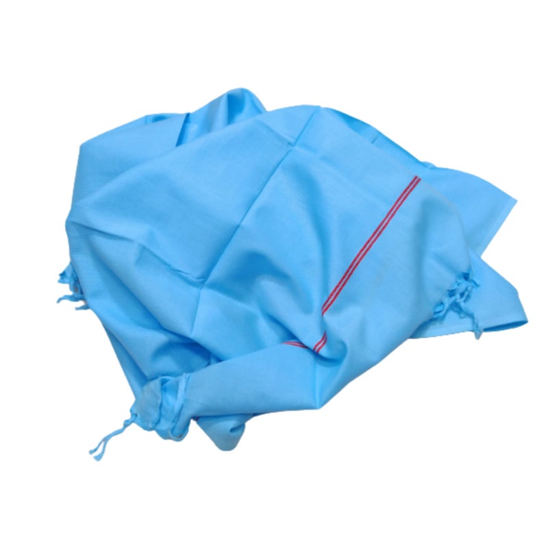 TRUEVELLI 100% Cotton Bath Towel 450 GSM (Size:Length:59 Inch X 150 CM,Width:29 Inch X 74 CM) (Pack of 1 Piece) Colour:Blue - Image 4