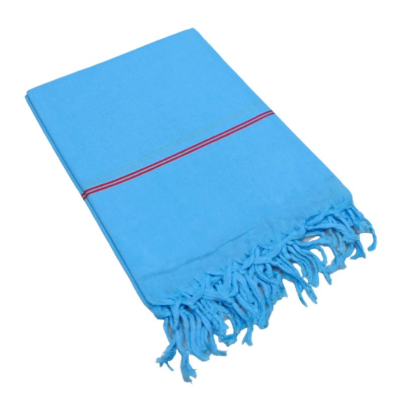 TRUEVELLI 100% Cotton Bath Towel 450 GSM (Size:Length:59 Inch X 150 CM,Width:29 Inch X 74 CM) (Pack of 1 Piece) Colour:Blue - Image 2