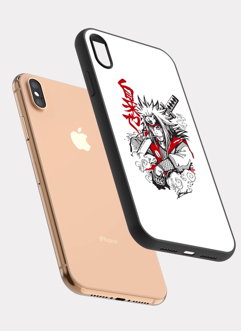 بكسلات كفر ايفون اكس ماكس ناروتو جيرايا ابيض - Image 2