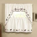 Collections Etc Renaissance Home Fashion Collections Etc Lodge Embroidered Valance, 58" X 12" - Image 2