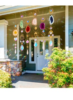 Excefore Window Hanging, Suncatcher, Heart Suncatchers Window Hanging, with Butterfly, Crystals Light Catcher, for Window Suncatchers Chandelier Parts Rainbow Maker Pendants  - Image 2