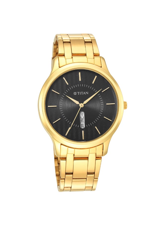TITAN - Gents Karishma Analog Black Dial Men's Watch-1825YM02 - Image 1
