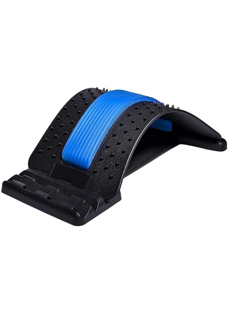 JAJEEK Magic Support Multi-Level Back Stretching Device – 3 Adjustable Arch Levels for Spine and Lower Back Relief, Posture Correction, and Pain Relief – Portable, Ergonomic Design – Black  - Image 1