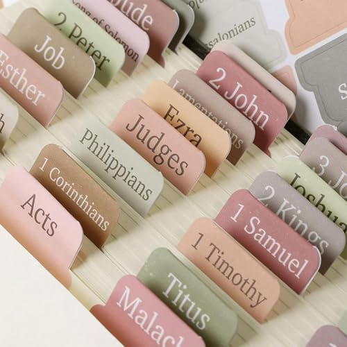 Hodaqe Bible Tabs 75 Pcs Index Tabs for Women and Men to Easy to Read and Navigation, Bible Journaling Supplies (Boho Theme) - Image 5