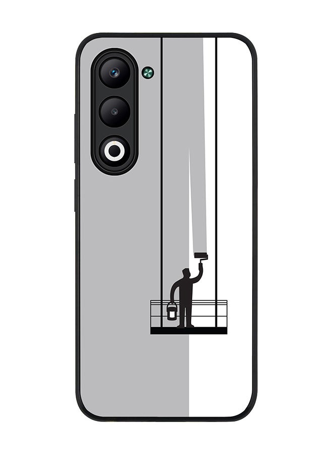 For Oppo A5 5G / A5 4G Case,Slim fit Camera Protection, Shockproof Thin Phone cover  - Paint Hanger (Grey)