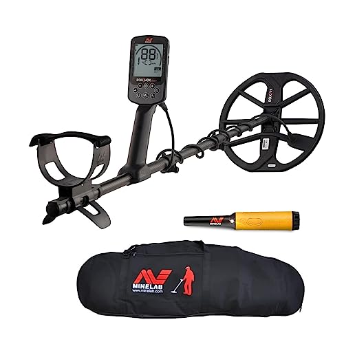Minelab Equinox 900 Waterproof Metal Detector Bundle with Case and Pro-Find 35 Pinpointer (Yellow/Black) (3 Items) - Image 1