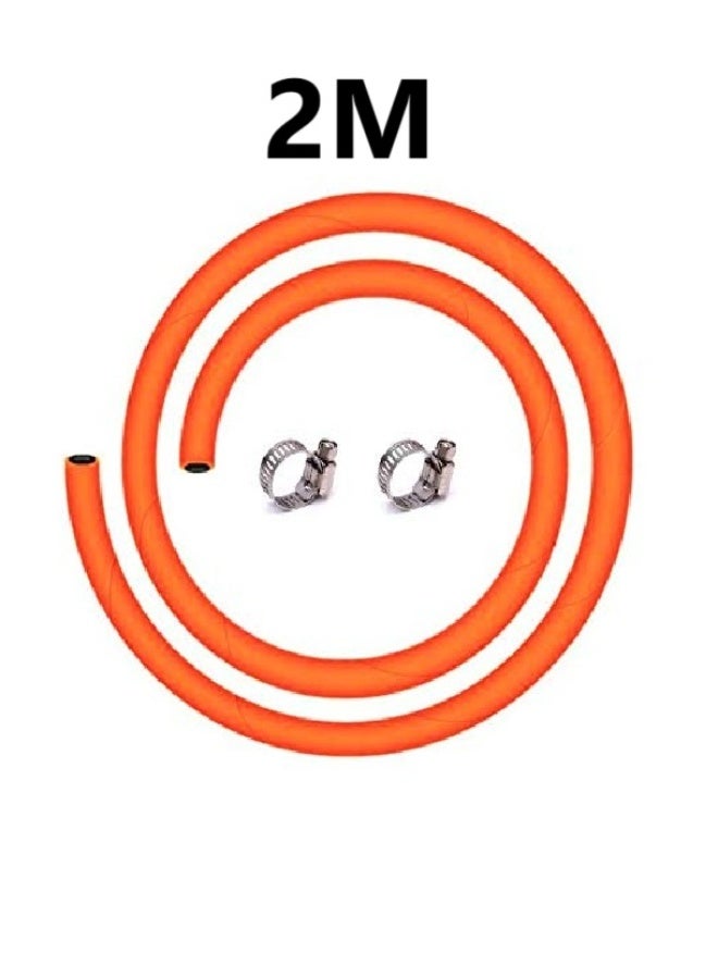 Three-burner gas stove with automatic ignition and stainless steel surface with a 2-meter gas range - Image 2