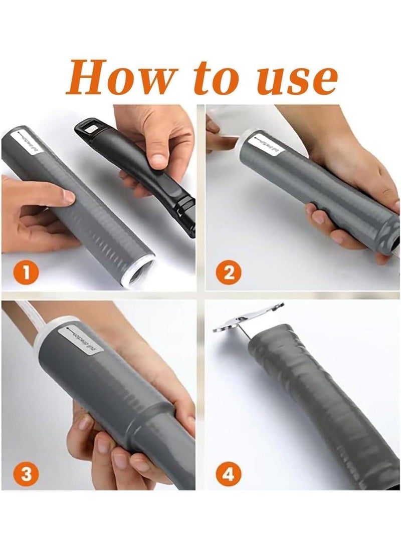 ASHAPURA CREATION Pot Handle Heat Insulation Silicon Cover Pot Handle Covers Heat Resistant Silicone Thermal Insulation Cast Iron Handle Cover Frying Pan Handle Sleeve Knives Door Handles  - Image 2