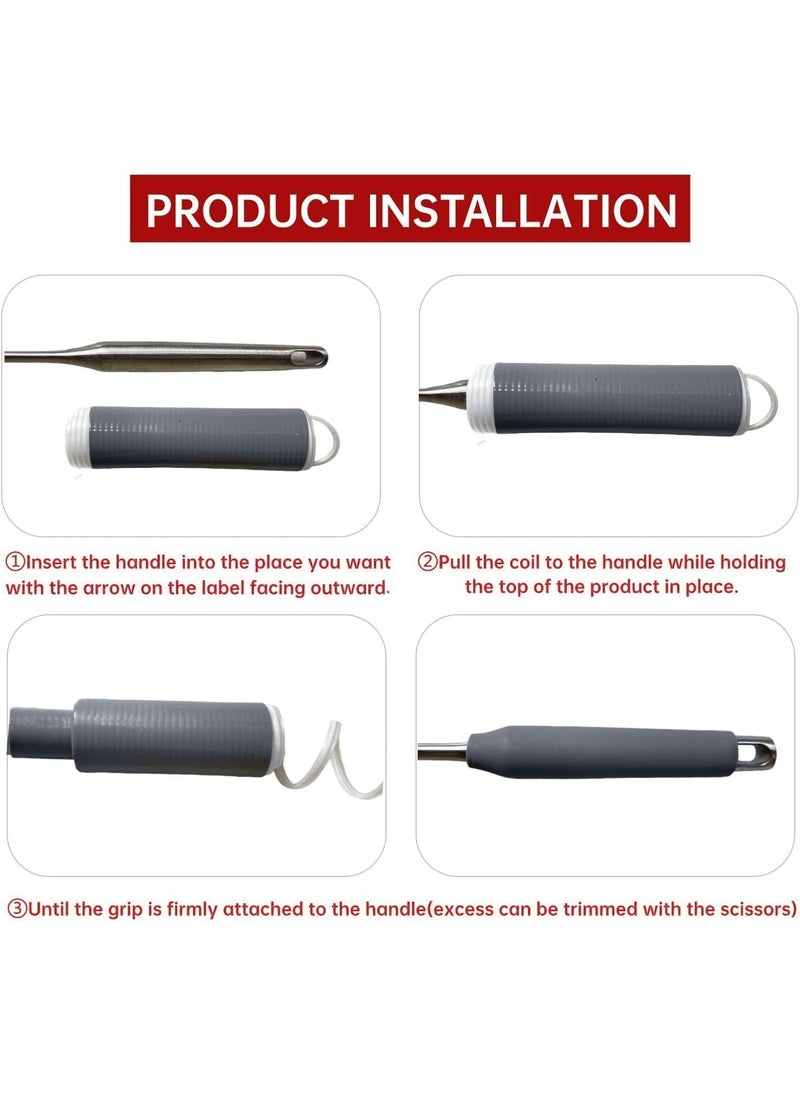 ASHAPURA CREATION Pot Handle Heat Insulation Silicon Cover Pot Handle Covers Heat Resistant Silicone Thermal Insulation Cast Iron Handle Cover Frying Pan Handle Sleeve Knives Door Handles  - Image 3