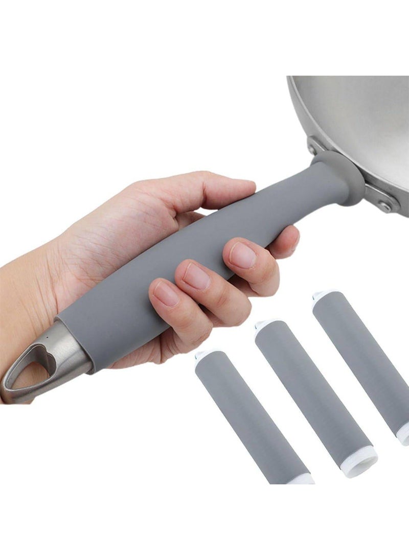 ASHAPURA CREATION Pot Handle Heat Insulation Silicon Cover Pot Handle Covers Heat Resistant Silicone Thermal Insulation Cast Iron Handle Cover Frying Pan Handle Sleeve Knives Door Handles  - Image 1